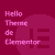 Hello Elementor Theme para Elementor