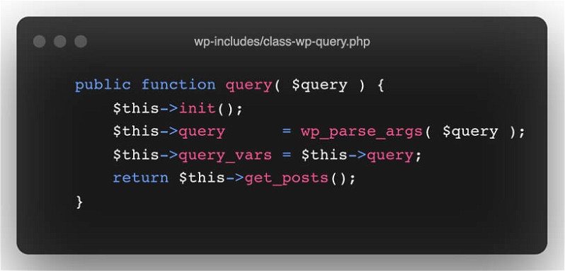 Función llamada al inicializar un objeto de WP_Query