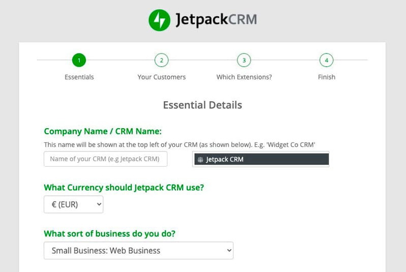 Jetpack CRM