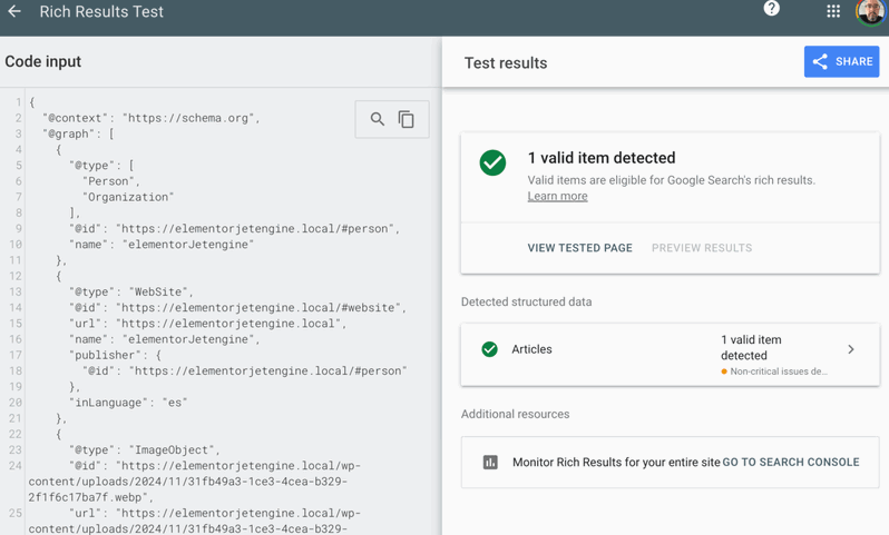 Code Validation Schema