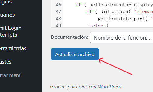 Guardar código Google Tag Manager en Header de WordPress