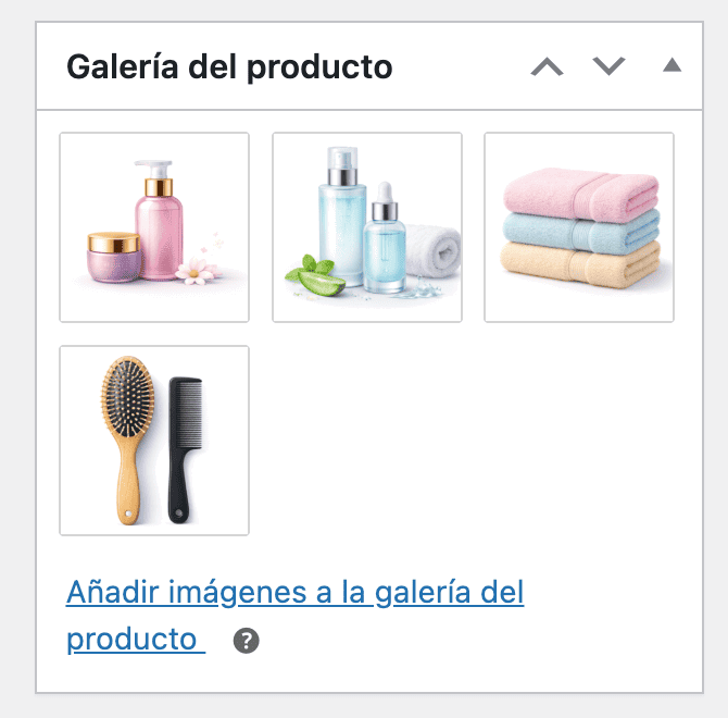 Añadir imágenes secundarias a un producto WooCommerce Galería de imágenes de un producto en WooCommerce