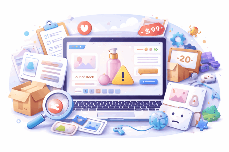 Errores comunes en la configuración de productos WooCommerce Problemas habituales al crear productos en WooCommerce