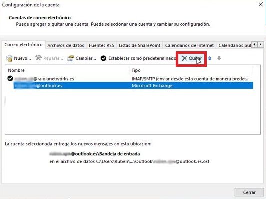 Configurar Correo Outlook