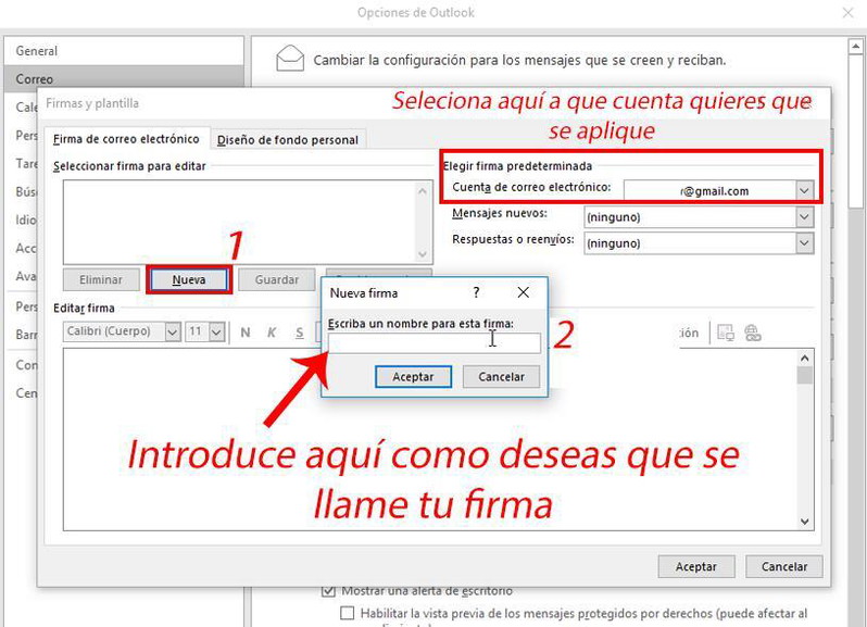 configurar correo outlook