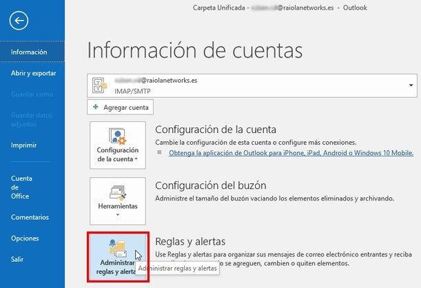 Configurar Correo Outlook