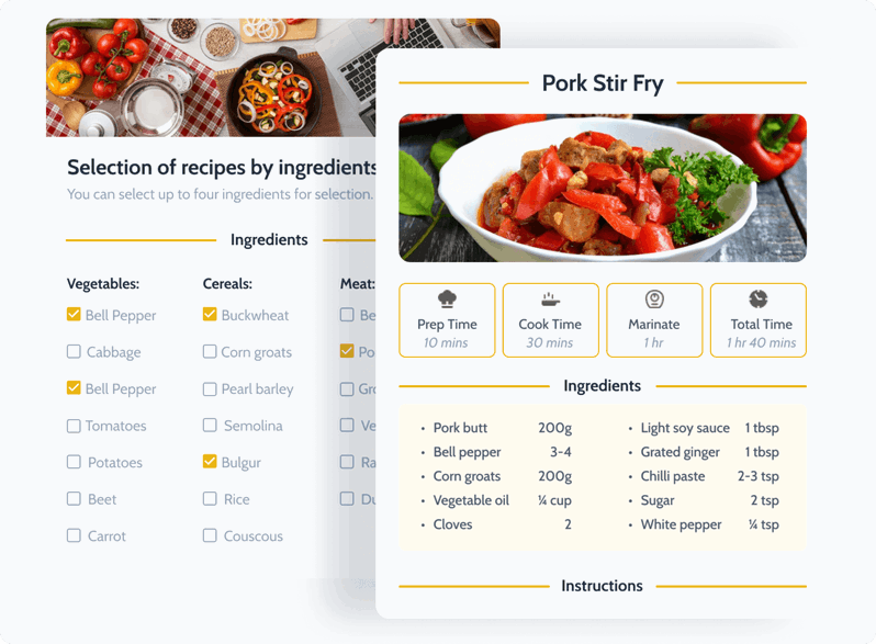 jetengine glossary recipe ingredients