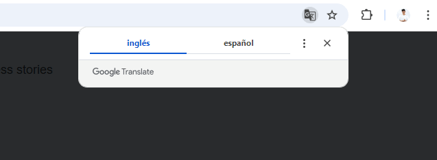 Traducción automática en Google Chrome