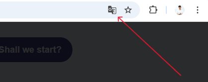 Botón de traducción de página en Google Chrome