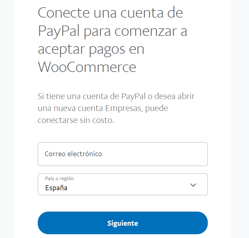 Activar PayPal iniciando sesión con WooCommerce