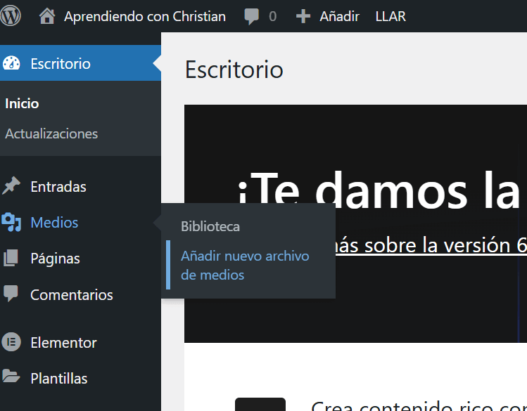 Añadir PDF a Biblioteca de medios de WordPress