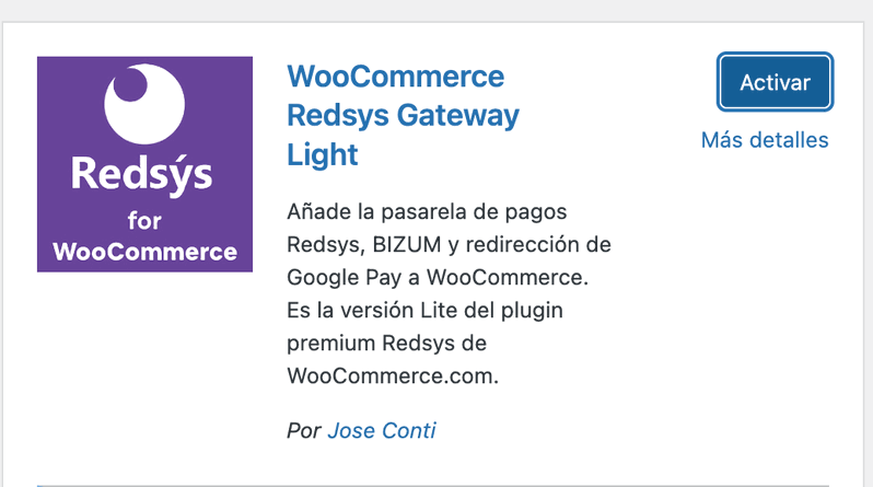configurar Redsys