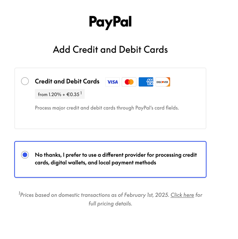 Ajustes WooCommerce PayPal Payments