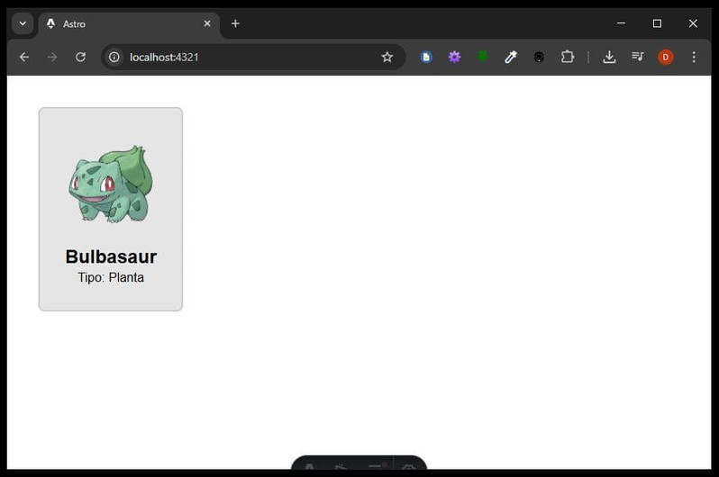 Ejemplo de componente básico de Astro.js
