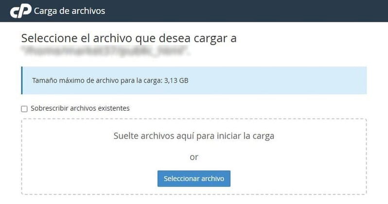 Arrastra o selecciona el archivo index.html en la pantalla de carga