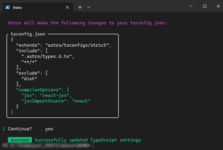 Instalación de la integración de React en Astro.js