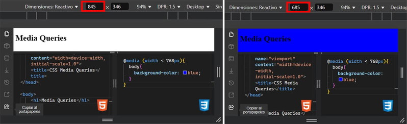 Cómo aplicar diferentes estilos CSS en diferentes anchos de pantalla