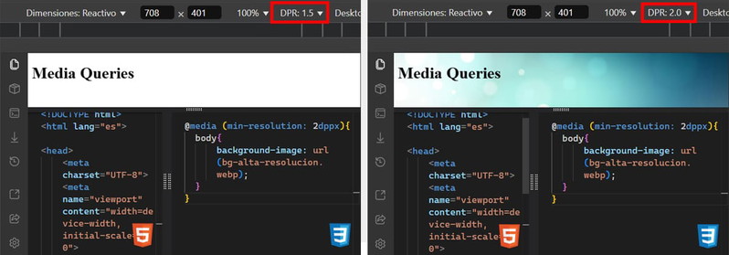 Las Media Features de las Media Queries permiten crear condiciones para los estilos CSS