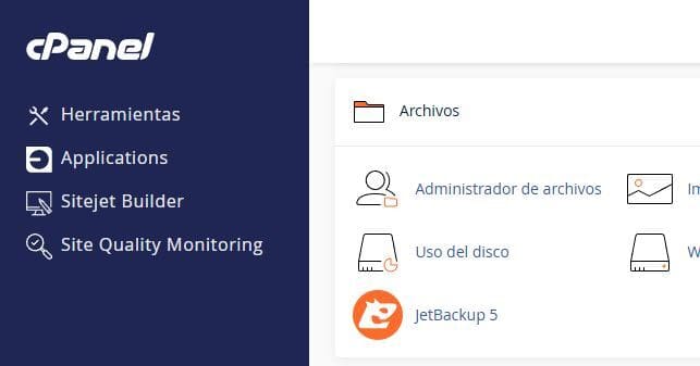 Accede al administrador de archivos de cPanel