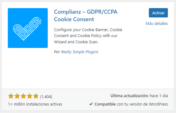 Plugins de cookies Compilanz