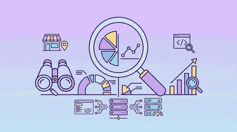 Auditoría técnica y análisis de la competencia SEO con métricas y servidores