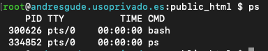 Comando ps de Linux