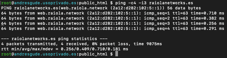 Envía paquetes ICMP con comandos de Linux