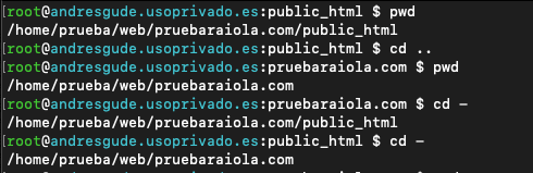Moverse entre directorios con el comando cd de Linux