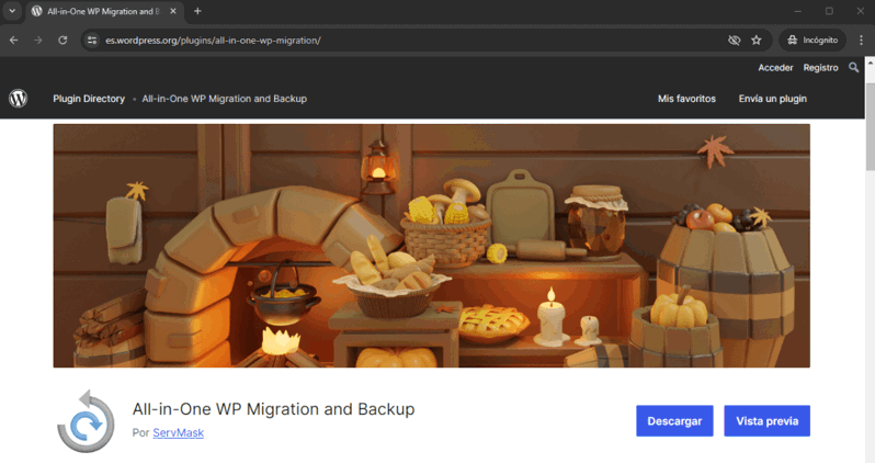 All In One WP Migration para WordPress