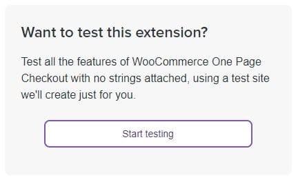 Puedes probar WooCommerce One Page Checkout antes de comprarlo gracias a la demo te proporcionan en su página web.