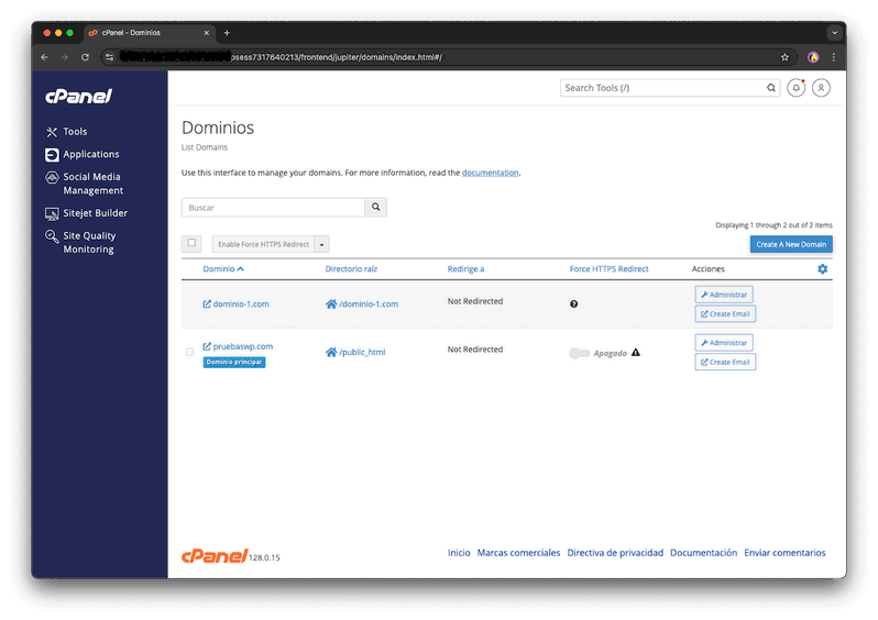 Desinstalar WordPress en cPanel