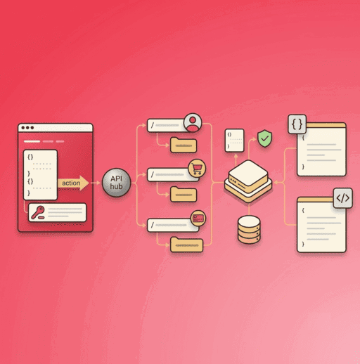Diagrama del ciclo de petición y respuesta de una API