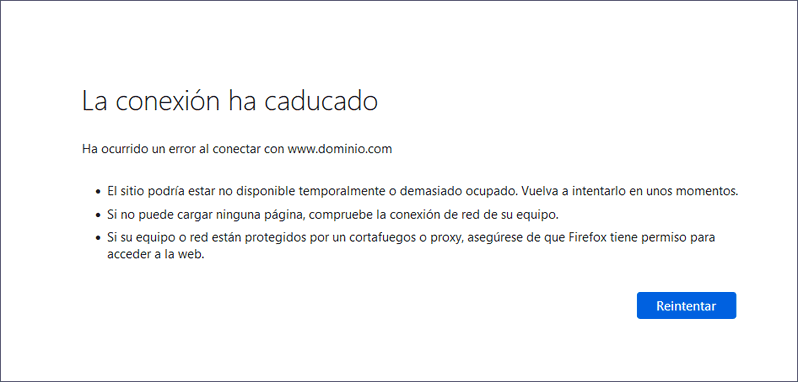 err_connection_timed_out en Firefox