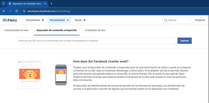 Depurador de contenido compartido de Facebook