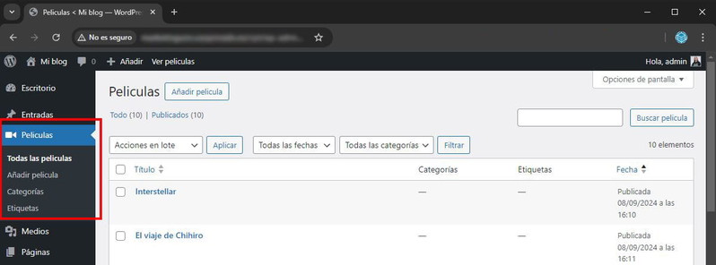 Crear un Custom Post Type con código