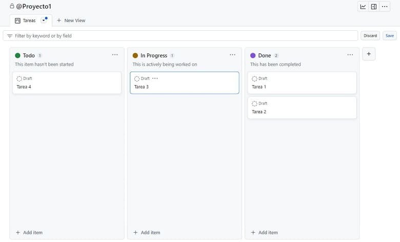 Los proyectos de GitHub te servirán para organizar el trabajo en equipo y distribuir y priorizar las tareas.