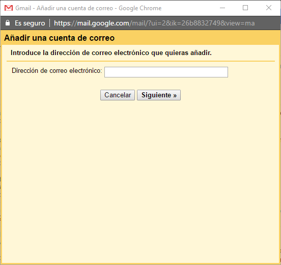 añadir correo gmail