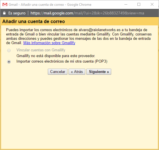 gmail correo añadir