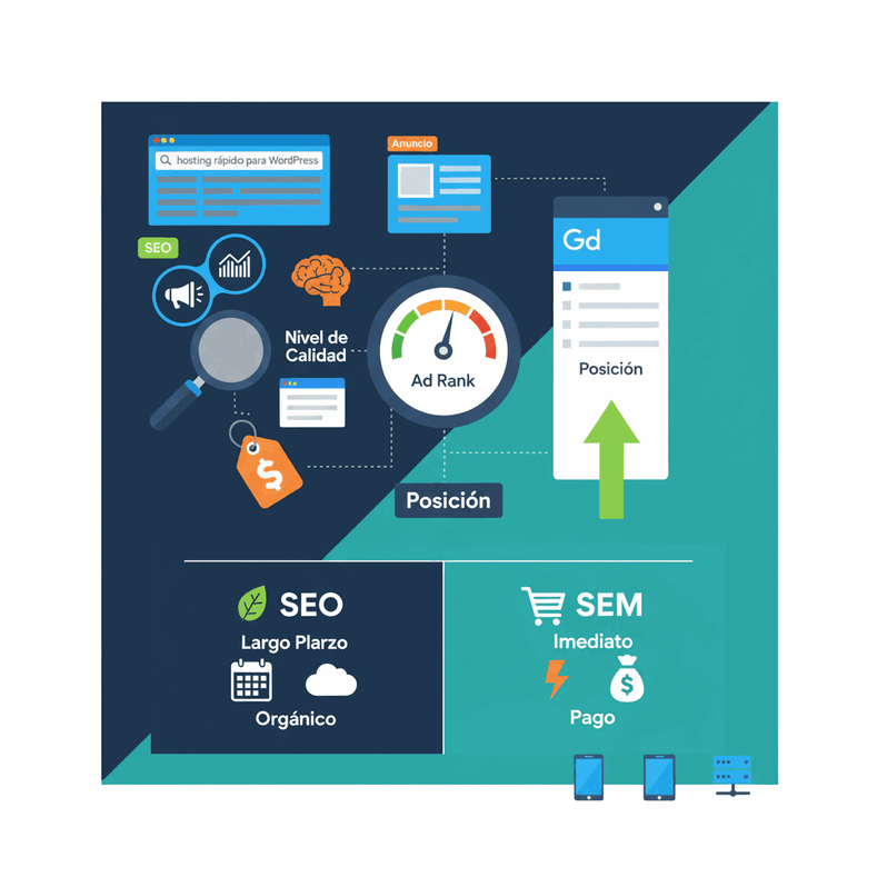 Cómo funciona Google Ads, el Ad Rank y las diferencias entre SEO y SEM