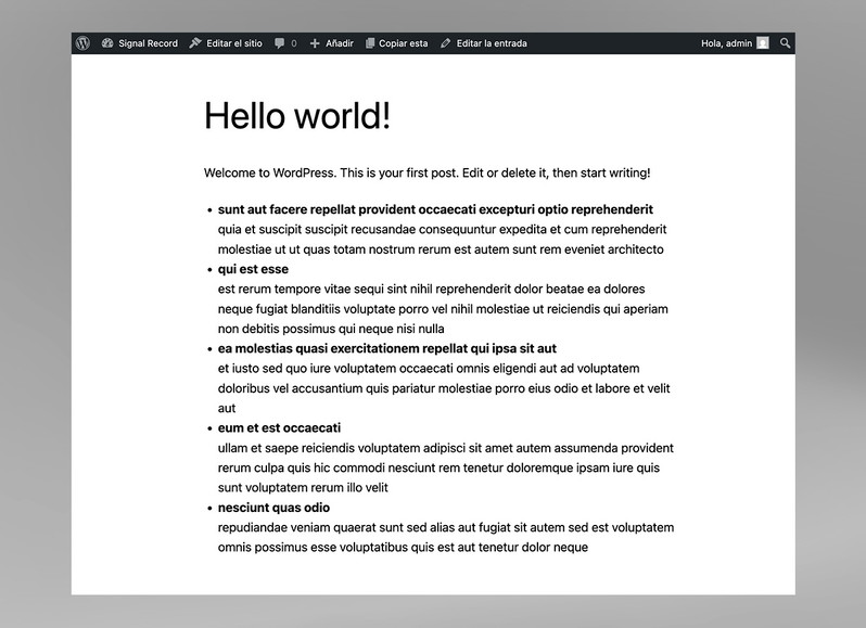 llamada a una API procesando la respuesta en formato JSON