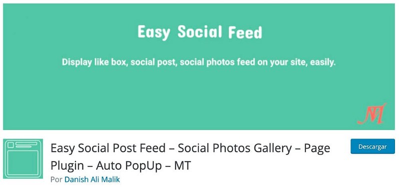 Easy Social Post Feed