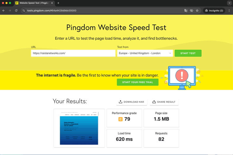 Pingdom tools