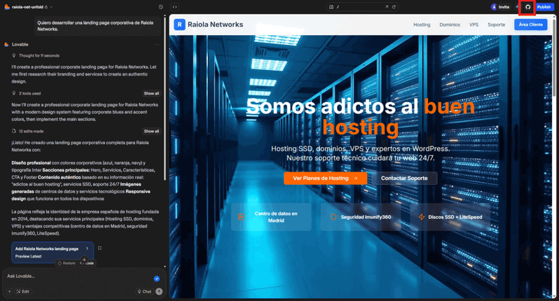 sitio web creado con lovable