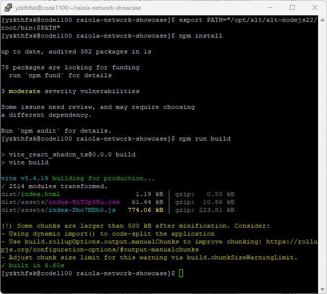 npm install hosting nodejs