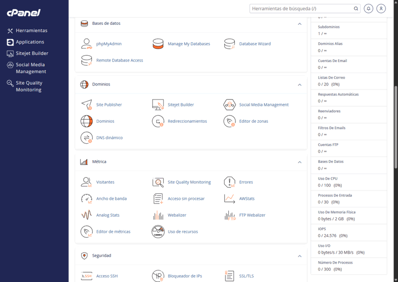 añadir nuevo dominio a cpanel