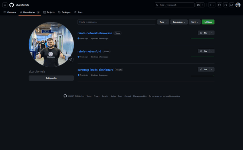 listado proyectos github
