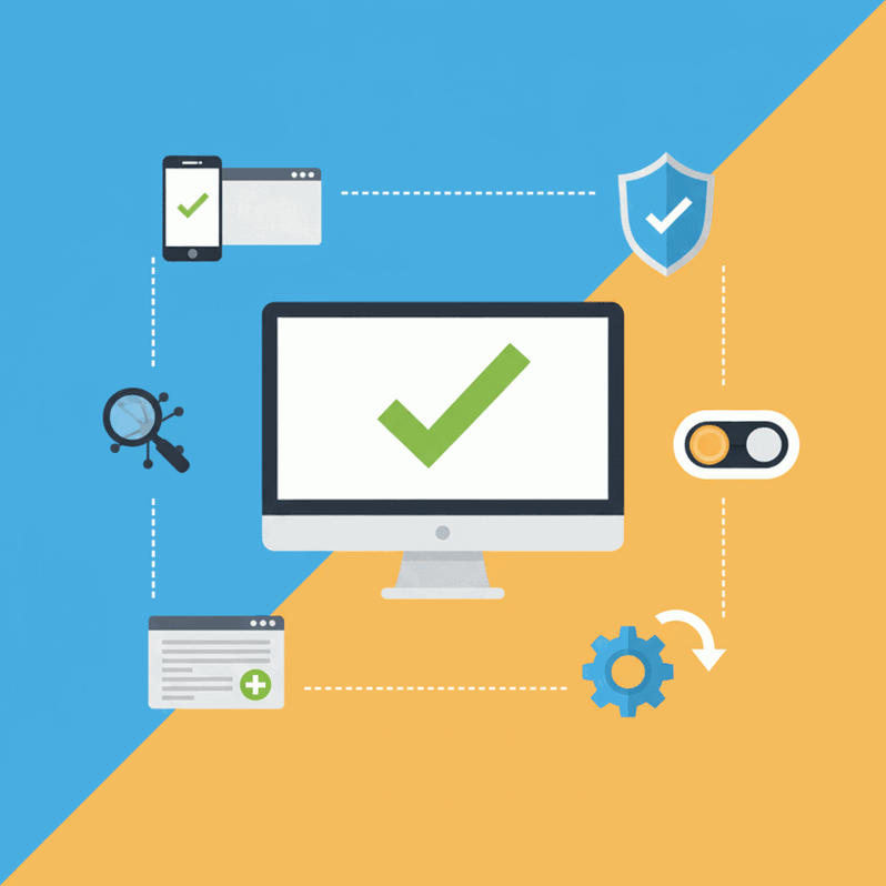 Navegador funcionando correctamente tras solucionar el error