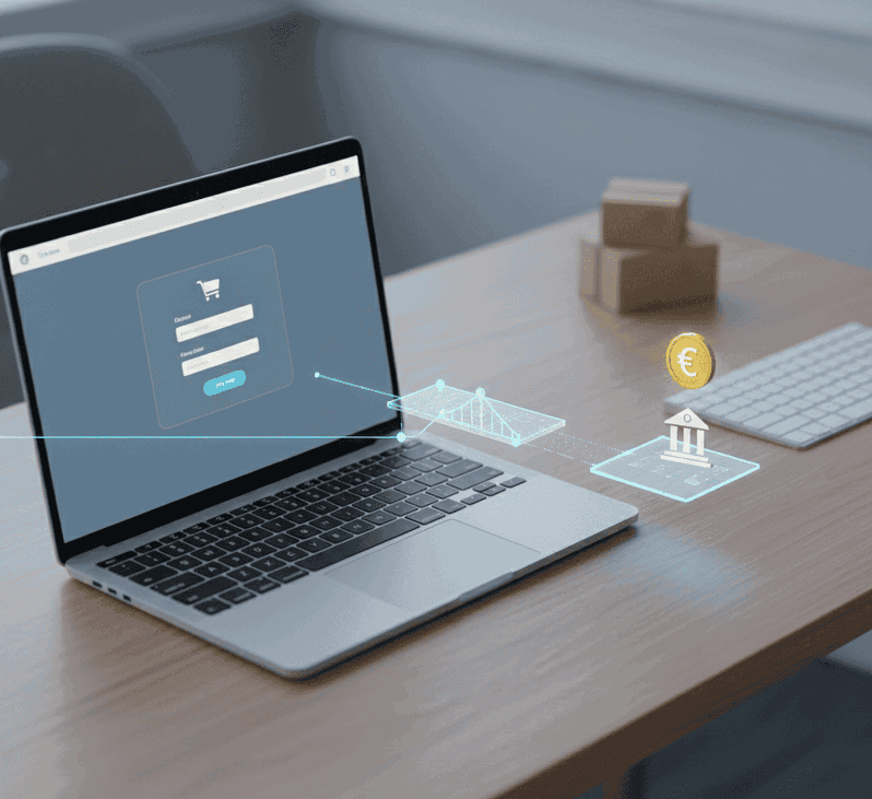 Proceso de pago online en un ecommerce con pasarela de pago integrada