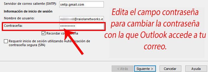 Configurar correo outlook