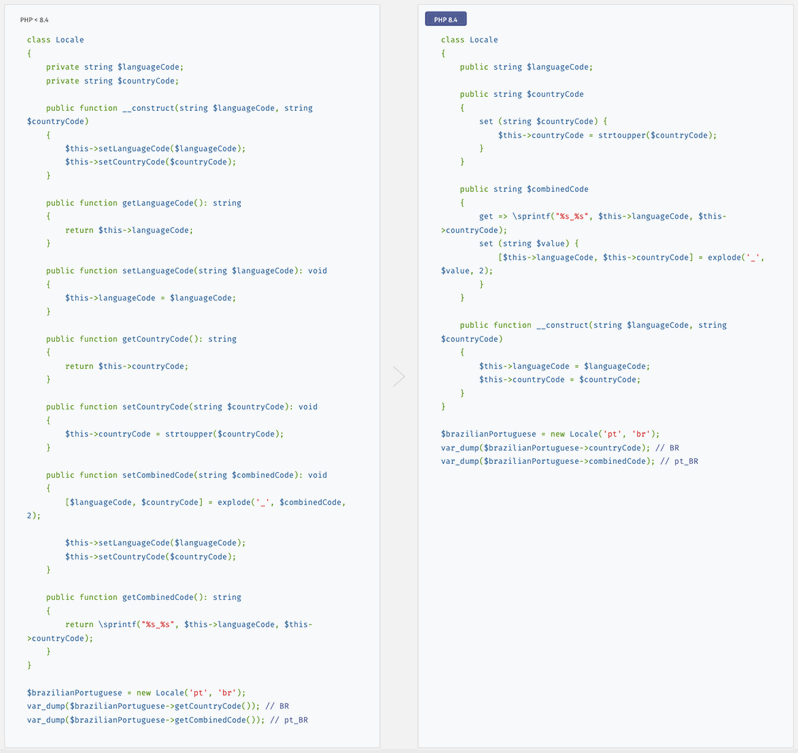 Hooks para propiedades de la versión 8.4 de PHP